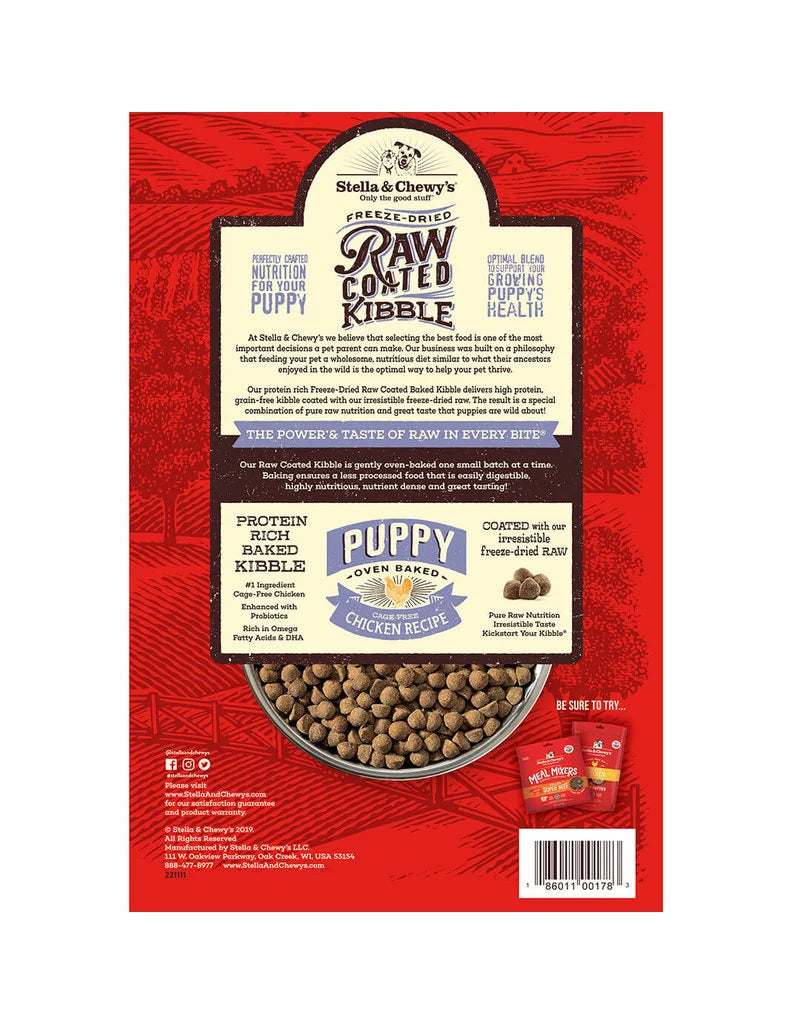 Stella & Chewy Raw Coated Puppy Food - Premium Nutritional Formula - Dog.Dog.Cat.