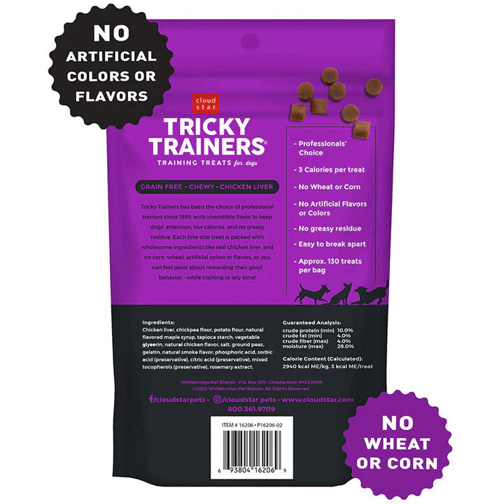 Cloud Star Chewy Tricky Trainer- Liver Grain Free : 12 oz - Dog.Dog.Cat.