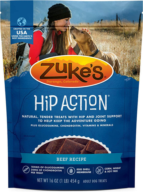 Zukes Hip Action Dog Treats Beef - Dog.Dog.Cat.