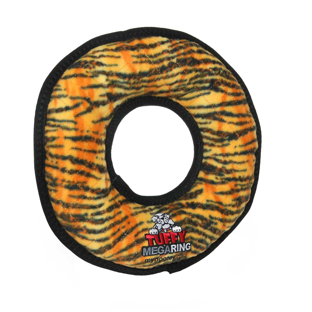 Tuffy Mega Ring Tiger - Dog.Dog.Cat.