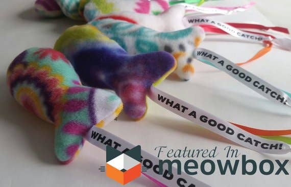 Catnip Fish With Ribbon Streamers