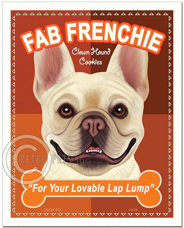 T-110  8x10 Art Print, French Bulldog "Fab Frenchie" - Dog.Dog.Cat.