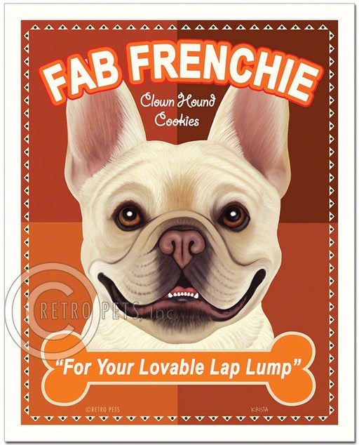 T-110  8x10 Art Print, French Bulldog "Fab Frenchie"