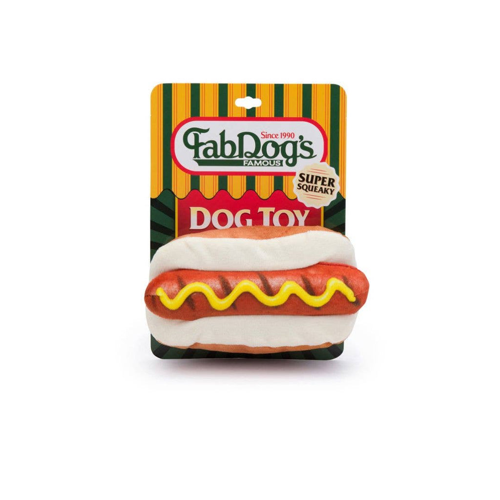 Fabdog's Hot Dog Toy - Dog.Dog.Cat.