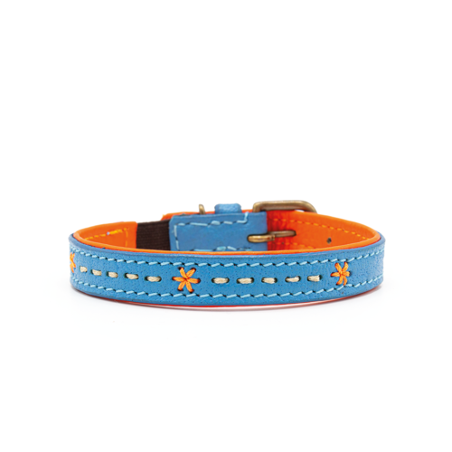 Dog With A Mission - Kattenhalsbandje Felix (21-25 cm) handgemaakt met belletje