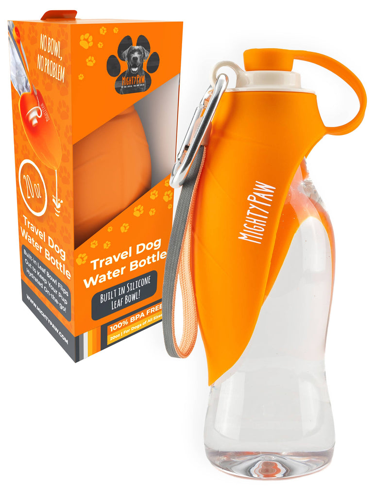 Mighty Paw - Travel Dog Water Bottle with Built-in Dispenser - Dog.Dog.Cat.