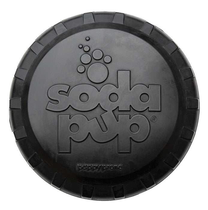 SodaPup - SP Magnum Bottle Top Flyer - Flying Toy - Large - Black
