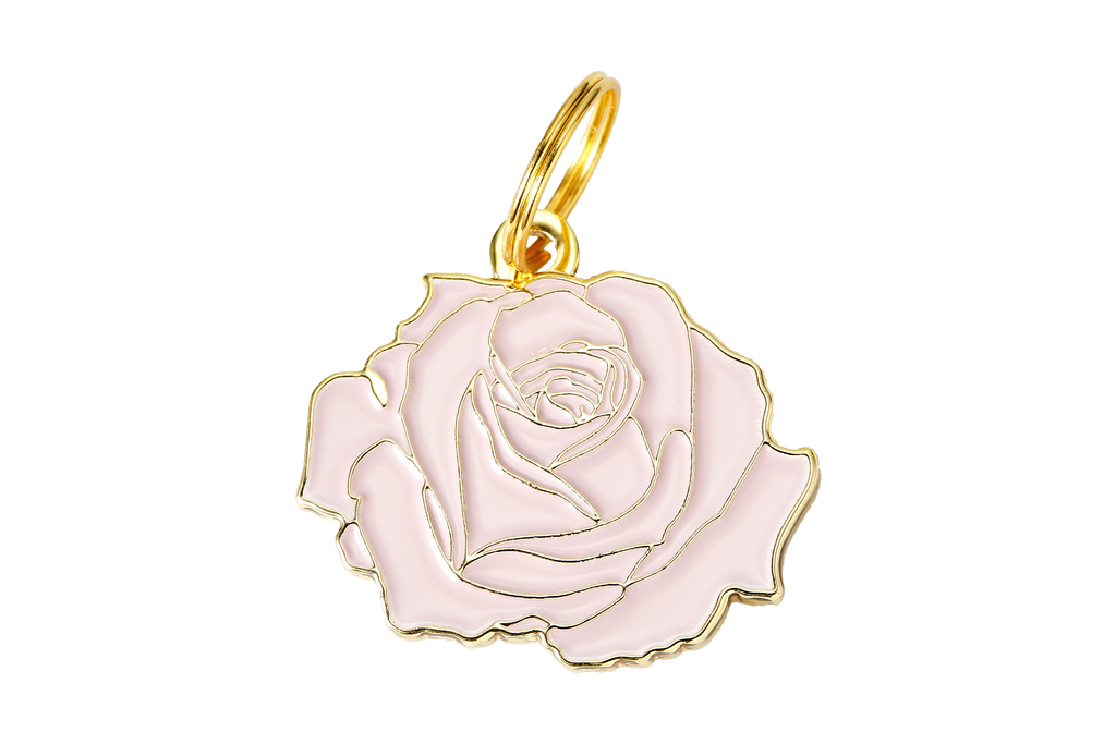 Rose Pet ID Tag - Dog.Dog.Cat.