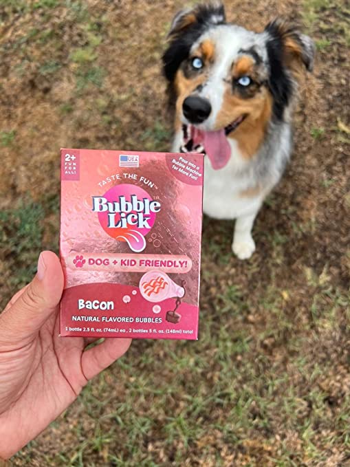 Bubbletastic Dog Bubbles 8oz. Refill Bottle of Bacon Bubble Solution