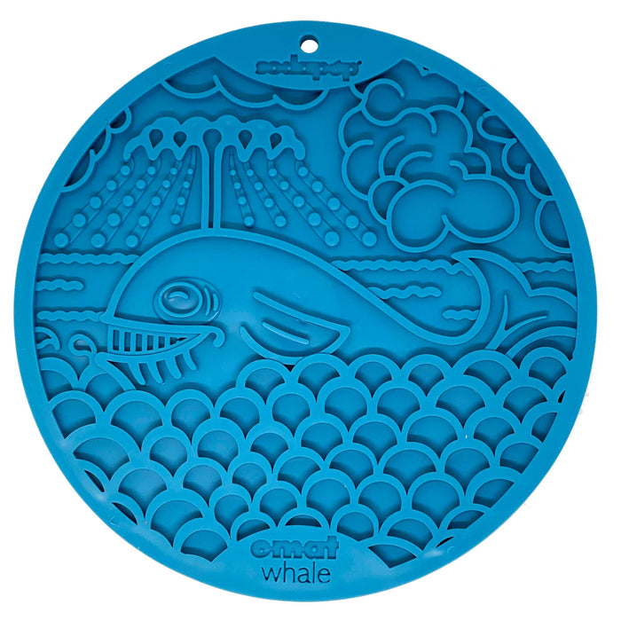 SodaPup - Whale Design eMat Enrichment Lick Mat With Suction Cups