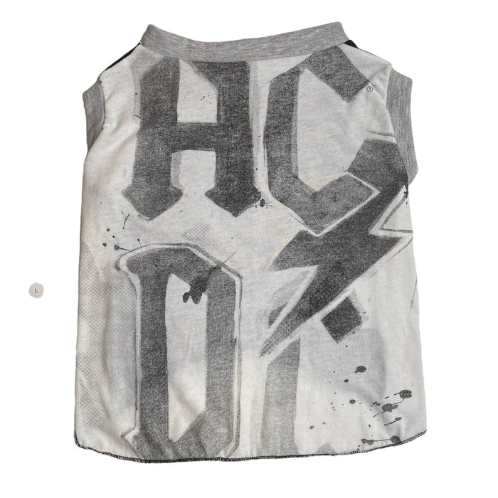 Recycled Dog Tank "ACDC" - Size L