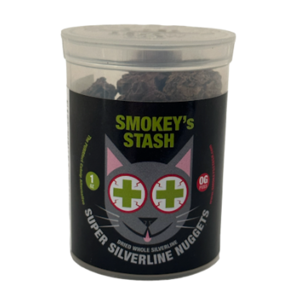 Smokey's Stash Silvervine Nuggets - Catnip Alternative (oz) - Dog.Dog.Cat.