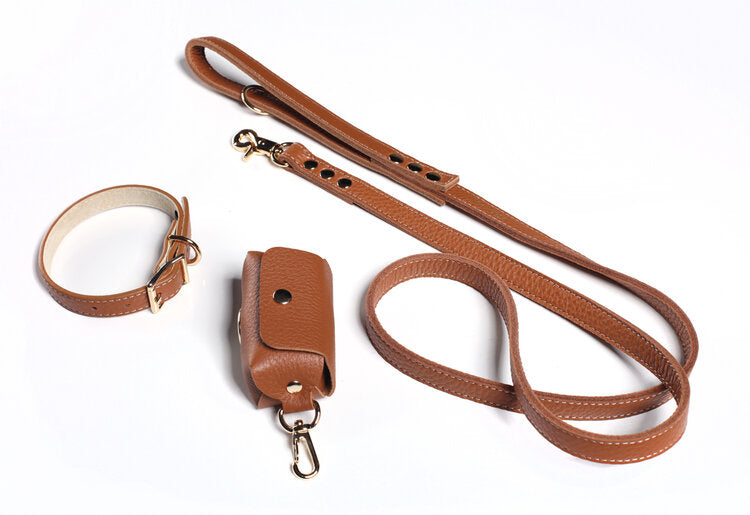 Fine Doggy Leather Collar - Dog.Dog.Cat.