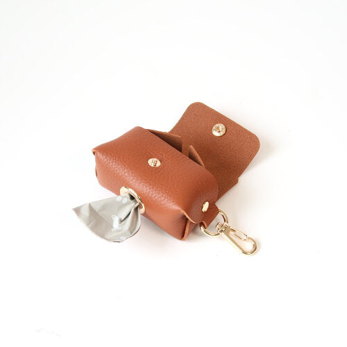 Fine Doggy Leather Poop Bag Holder - Dog.Dog.Cat.