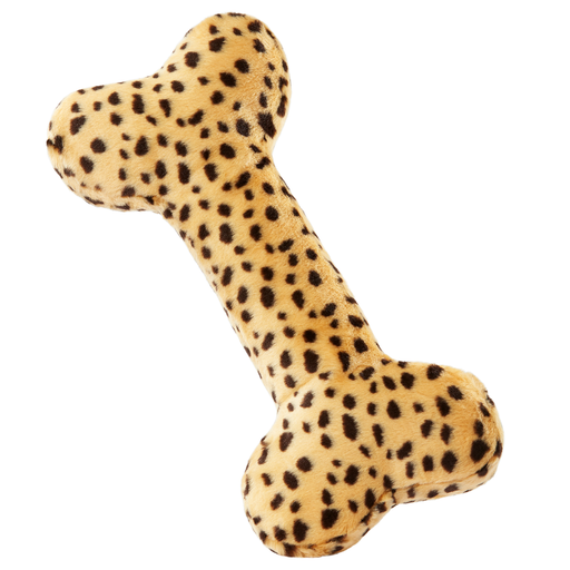 Fluff and Tuff Dog Toys - Cheetah Bone