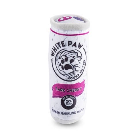 Haute Diggity Dog - White Paw - Bark Cherry Squeaker Dog Toy