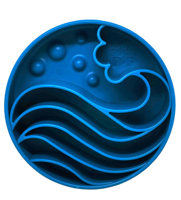 SodaPup - Wave Design eBowl Enrichment Slow Feeder Bowl for Dogs - Dog.Dog.Cat.