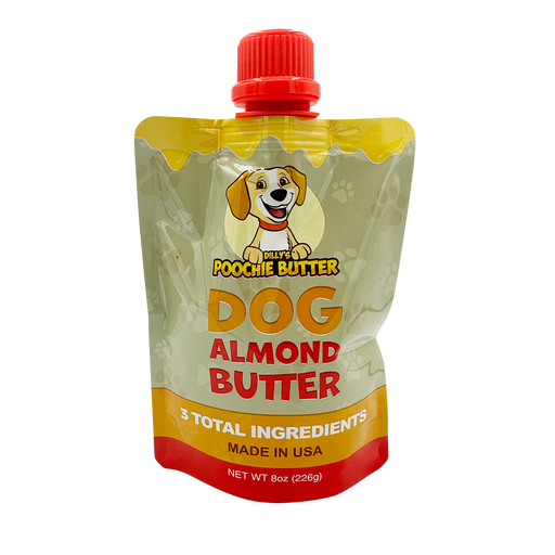 Poochie Butter - 8oz Dog Almond Butter Squeeze Pack