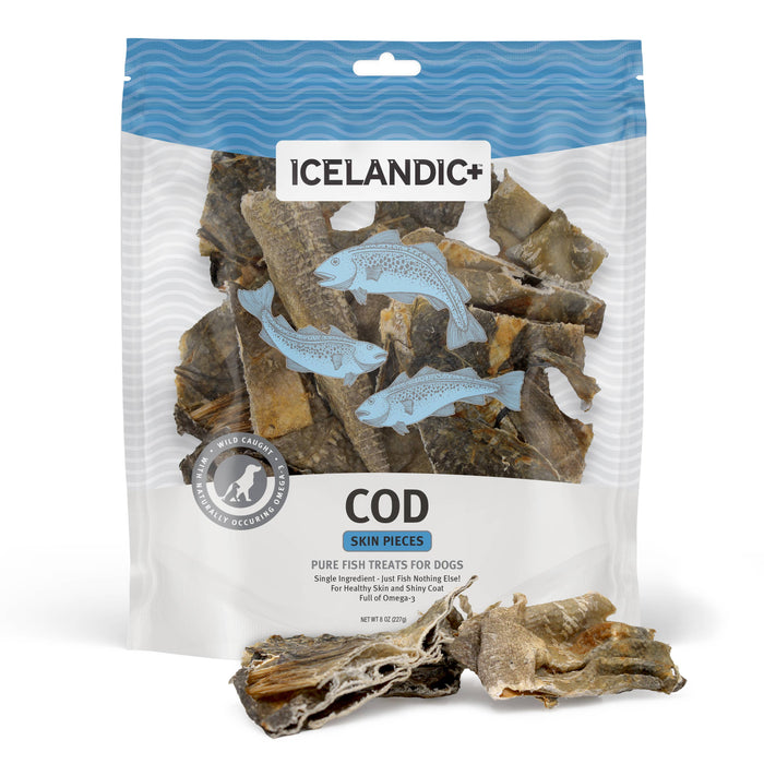 Icelandic+ Cod Skin Pieces Dog Treats Bag