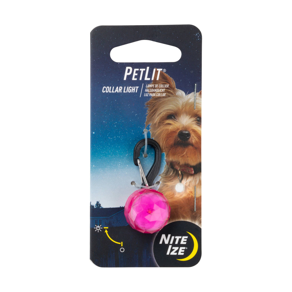 Nite Ize PetLit Collar Light - Pink Jewel - Dog.Dog.Cat.