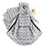 Furry Fido Chevron Grey Adjustable Pocket Pet Sling